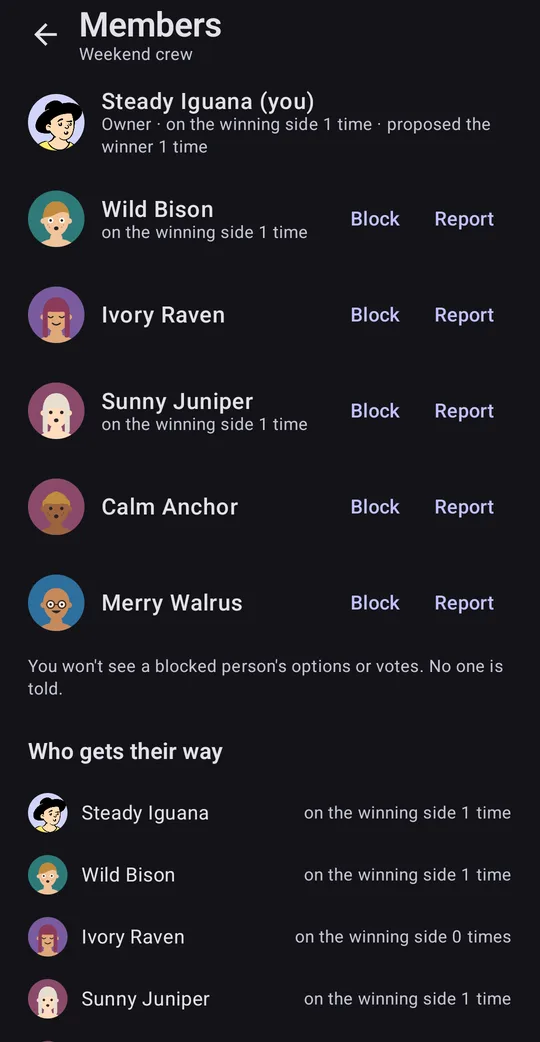 Pickle: Group Vote & Decide on Google Play, screen 4